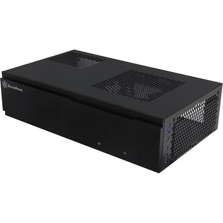 Silverstone Mini-ITX Media Center HTPC Computer Case with Aluminum Front Panel SI476519